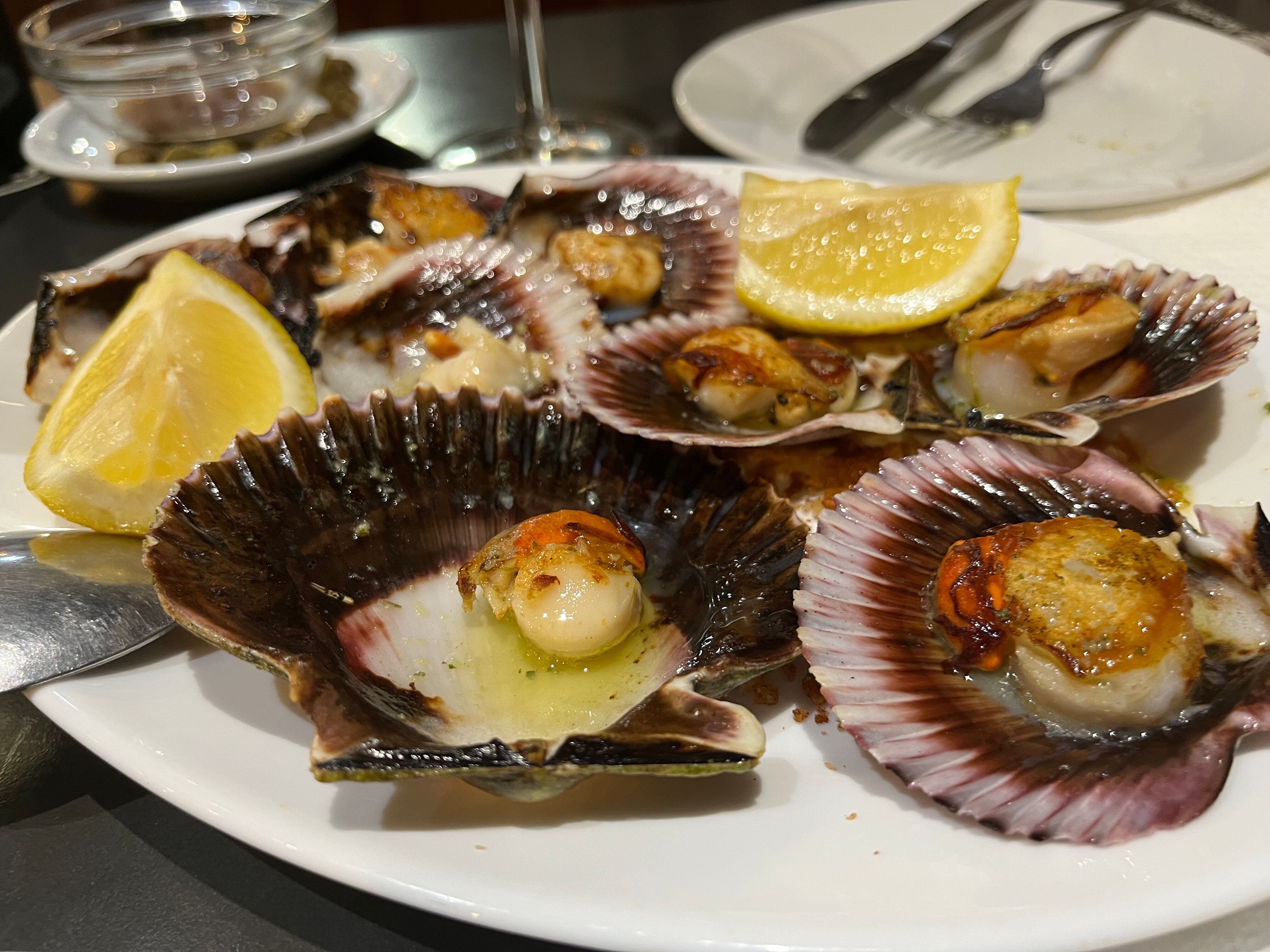 Zamburiñas a la plancha
